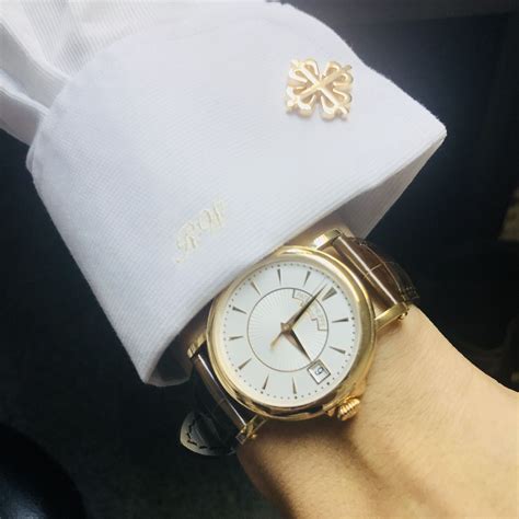 patek philippe rose gold cufflinks.